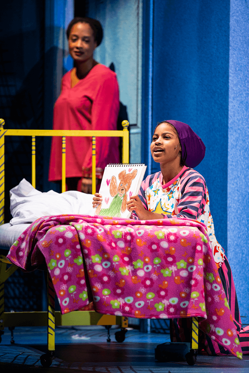 Evangeline OpongParry and Dedra D. Woods in SCT's 2019 production of Corduroy. Photo by Angela Sterling.