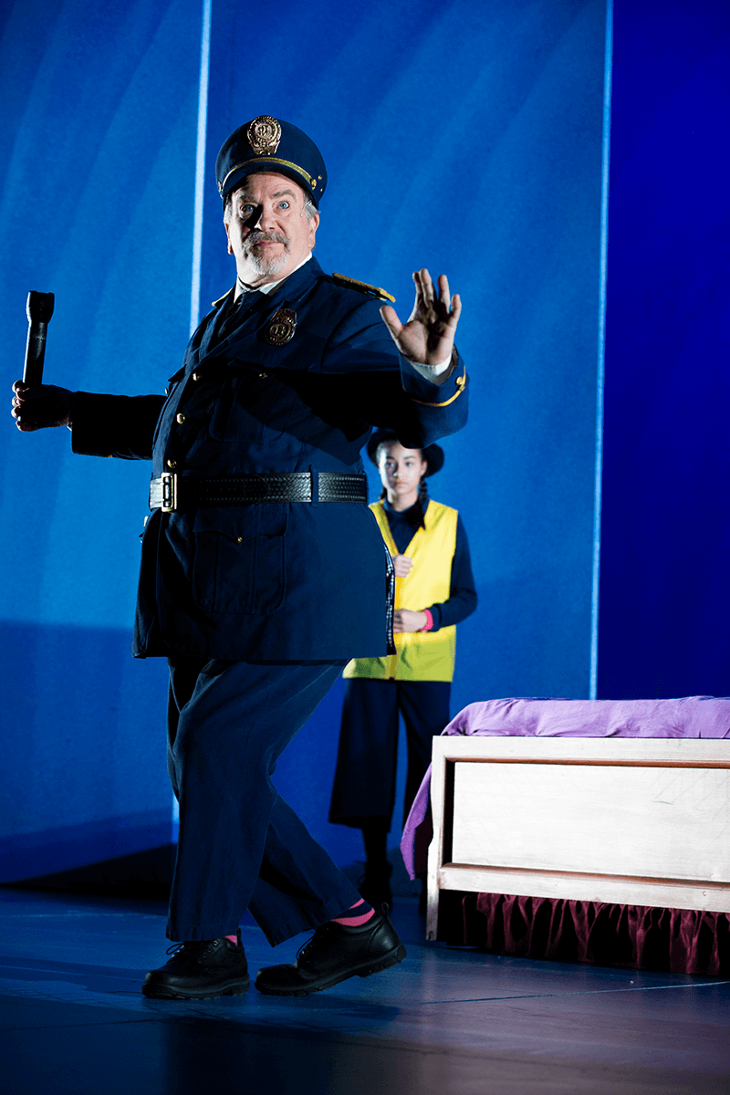 Rob Burgess in SCT's 2019 production of Corduroy. Photo by Angela Sterling.