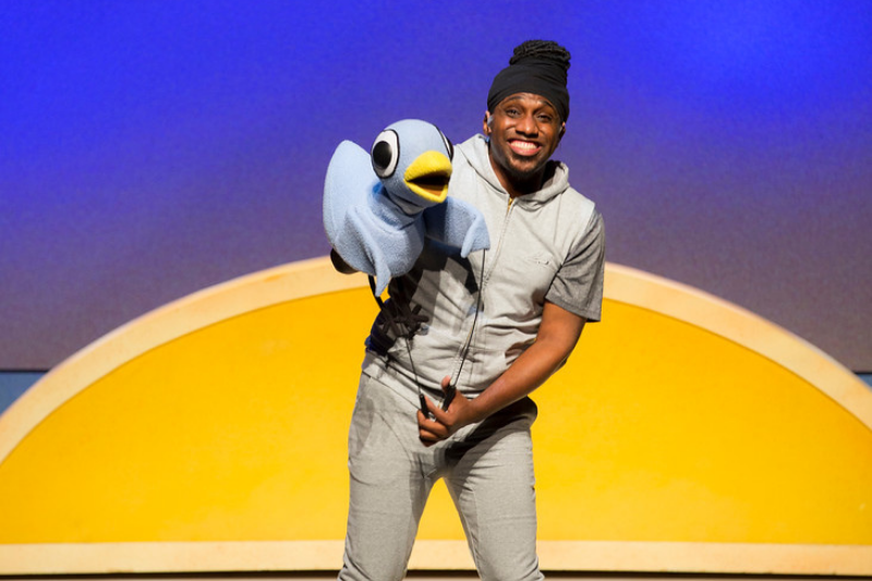 Carl Williams in SCT's 2022 production of Don't Let The Pigeon Drive The Bus! The Musical! Photo by Angela Sterling.