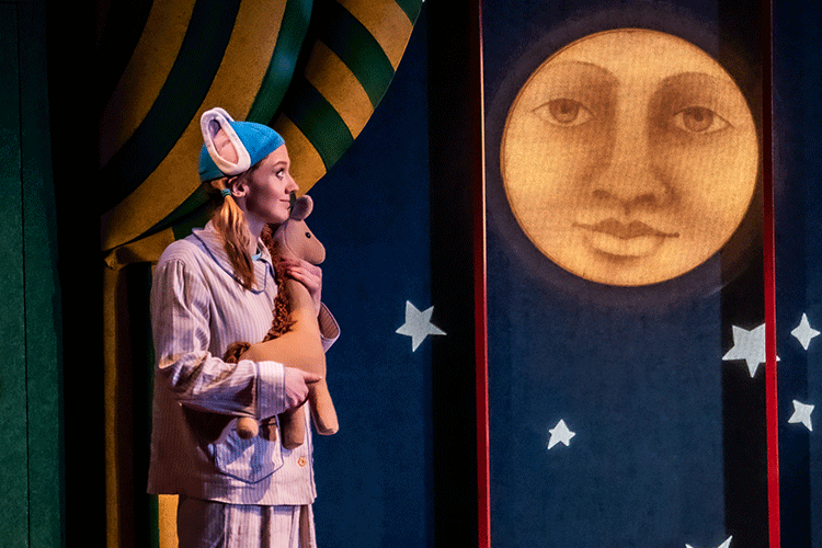 Molli Corcoran in Goodnight Moon at Seattle Children's Theatre (2023). Photo by Truman Buffett.