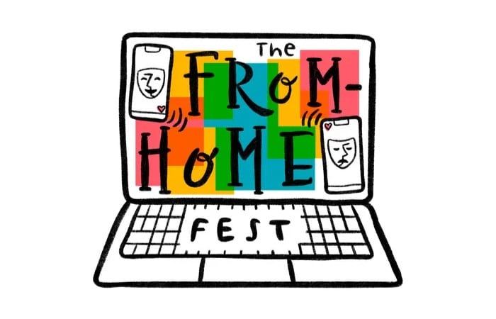 The From Home Fest logo - home