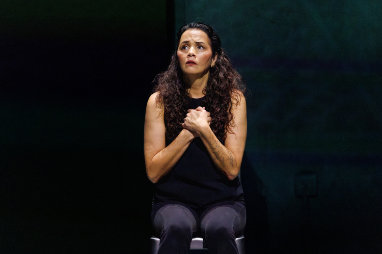 Larissa FastHorse in Fancy Dancer (2025) at Seattle Rep. Photo by Sayed Alamy.