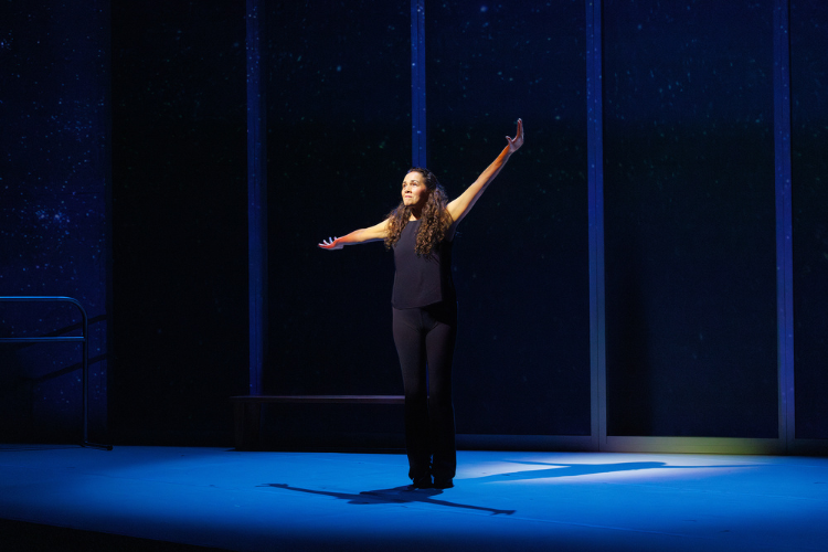 Larissa FastHorse in Fancy Dancer (2025) at Seattle Rep. Photo by Sayed Alamy.