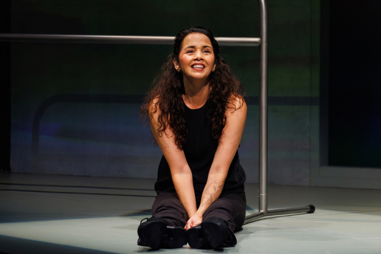 Larissa FastHorse in Fancy Dancer (2025) at Seattle Rep. Photo by Sayed Alamy.