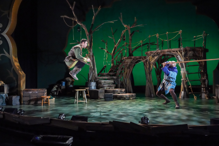 Arjun Pande and ML Roberts in Robin Hood (2026). Photo by Truman Buffett.